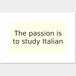 The passion is to study Italian Posters and Art